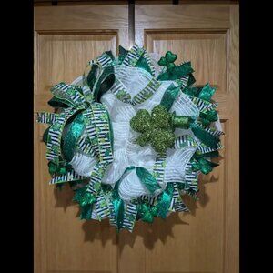 Happy St Patricks Day Wreath, Shamrock Wreath, Saint Patricks Day Wreath, Irish